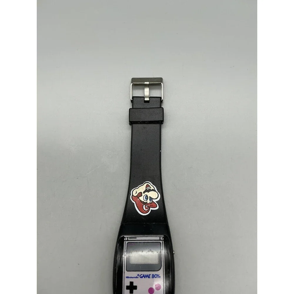 Vintage Nintendo Game Boy Boys Watch 26mm Mario Digital Black Strap For Parts